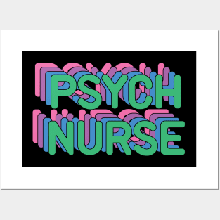 Psych Nurse Funny Psychiatric Nurse Gift Idea Posters and Art